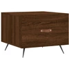 Image de vidaXL Table basse marron imitation chêne 50x50x40 cm Bois composite