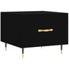 Image de vidaXL Table basse noire 50x50x40 cm bois composite