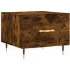 Image de vidaXL Table basse chêne fumé 50x50x40 cm bois composite