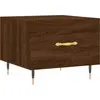 Image de vidaXL Table basse marron imitation chêne 50x50x40 cm Bois composite