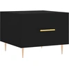Image de vidaXL Table basse noire 50x50x40 cm bois composite