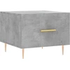 Image de vidaXL Table basse gris béton 50x50x40 cm Bois composite