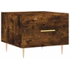 Image de vidaXL Table basse chêne fumé 50x50x40 cm bois composite