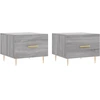 Image de vidaXL Tables basses 2 pcs. Gris Sonoma 50x50x40 cm Bois composite