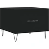 Image de vidaXL Table basse noire 50x50x40 cm bois composite