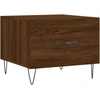 Image de vidaXL Table basse marron imitation chêne 50x50x40 cm Bois composite