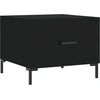 Image de vidaXL Table basse noire 50x50x40 cm bois composite