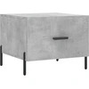 Image de vidaXL Table basse gris béton 50x50x40 cm Bois composite