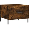 Image de vidaXL Table basse chêne fumé 50x50x40 cm bois composite