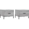 Image de vidaXL Tables basses 2 pcs. Gris Sonoma 50x50x40 cm Bois composite