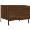 Image de vidaXL Table basse marron imitation chêne 50x50x40 cm Bois composite