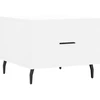 Image de vidaXL Table basse blanche 50x50x40 cm bois composite