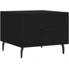Image de vidaXL Table basse noire 50x50x40 cm bois composite