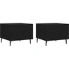 Image de vidaXL Tables basses 2 pièces noir 50x50x40 cm bois composite