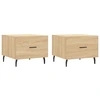 Image de vidaXL Tables basses 2 pièces chêne Sonoma 50x50x40 cm bois composite