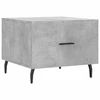 Image de vidaXL Table basse gris béton 50x50x40 cm Bois composite