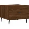 Image de vidaXL Table basse marron imitation chêne 50x50x40 cm Bois composite