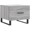 Image de vidaXL Table basse Gris Sonoma 50x50x40 cm Bois composite