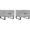 Image de vidaXL Tables basses 2 pcs. Gris Sonoma 50x50x40 cm Bois composite