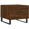 Image de vidaXL Table basse marron imitation chêne 50x50x40 cm Bois composite