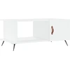 Image de vidaXL Table basse blanche 90x50x40 cm Bois composite