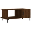 Image de vidaXL Table basse marron imitation chêne 90x50x40 cm Bois composite