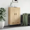Image de vidaXL Highboard chêne Sonoma 69,5x31x115 cm Matériau dérivé du bois