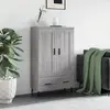Image de vidaXL Highboard Gris Sonoma 69,5x31x115 cm Matériau dérivé du bois