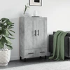 Image de vidaXL Highboard gris béton 69,5x31x115 cm Bois composite