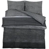 Image de vidaXL Ensemble de literie gris foncé 260x220 cm coton