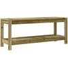 Image de vidaXL Banc de jardin 108x35x45 cm Bois de pin imprégné