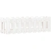 Image de vidaXL Lit surélevé design clôture à lattes blanc 100x30x30 cm pin massif