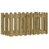 Image de vidaXL Lit surélevé Design clôture à lattes 100x50x50 cm Bois de pin imprégné