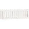 Image de vidaXL Lit surélevé Design clôture à lattes Blanc 150x50x50 cm Pin massif