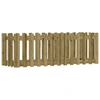 Image de vidaXL Lit surélevé Design clôture à lattes 150x50x50 cm Bois de pin imprégné