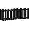 Image de vidaXL Lit surélevé design lattes noir 200x50x70 cm pin massif