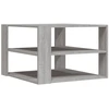 Image de vidaXL Table basse Gris Sonoma 59,5x59,5x40 cm Bois composite
