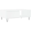 Image de vidaXL Table basse blanche 90x60x35 cm Bois composite