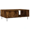 Image de vidaXL Table basse chêne fumé 90x60x35 cm bois composite