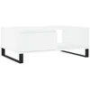 Image de vidaXL Table basse blanche 90x60x35 cm Bois composite
