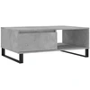 Image de vidaXL Table basse gris béton 90x60x35 cm Bois composite
