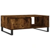 Image de vidaXL Table basse chêne fumé 90x60x35 cm bois composite