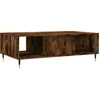 Image de vidaXL Table basse chêne fumé 104x60x35 cm bois composite