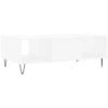 Image de vidaXL Table basse blanche 104x60x35 cm Bois composite