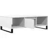 Image de vidaXL Table basse blanche 104x60x35 cm Bois composite