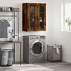 Image de vidaXL Armoire murale chêne fumé 69,5x34x90 cm