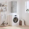 Image de vidaXL Armoire murale gris béton 34,5x34x90 cm