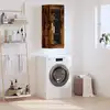 Image de vidaXL Armoire murale chêne fumé 34,5x34x90 cm