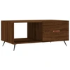 Image de vidaXL Table basse marron imitation chêne 90x50x40 cm Bois composite