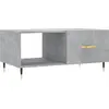 Image de vidaXL Table basse gris béton 90x50x40 cm Bois composite